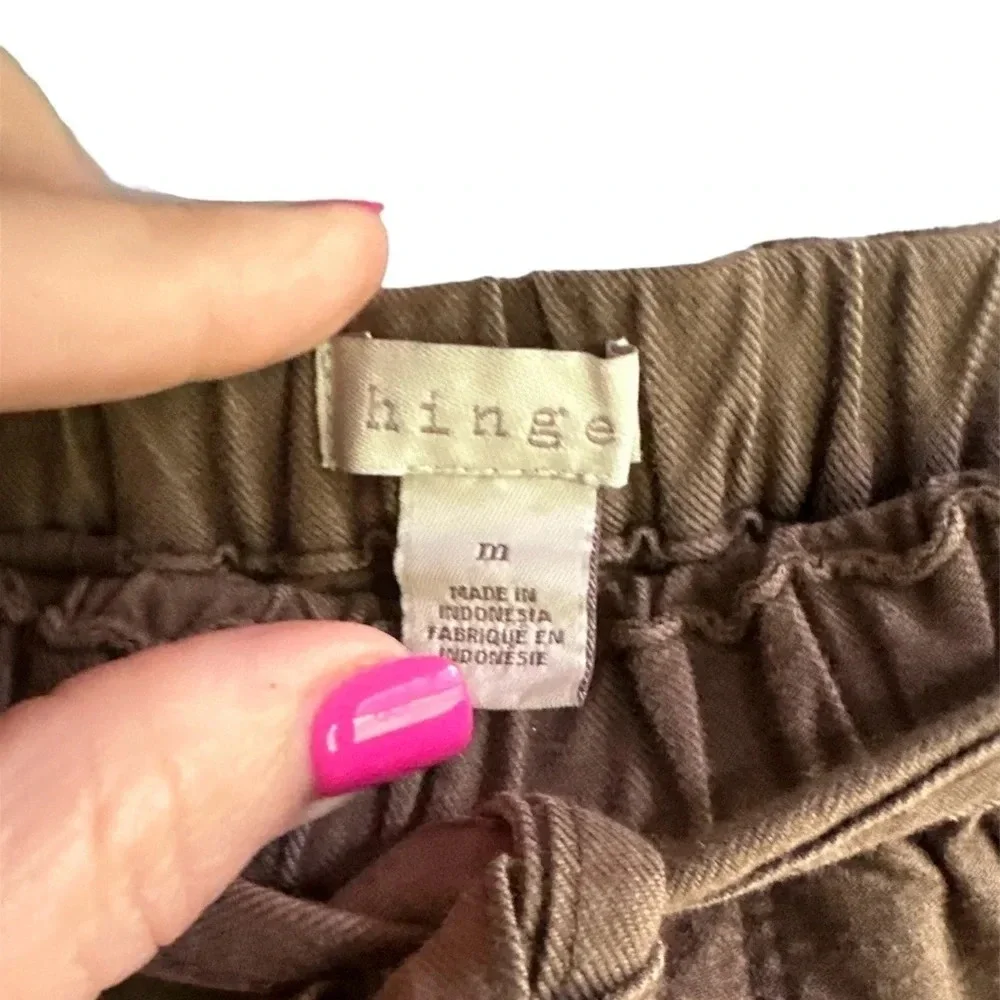 Hinge Green Cotton Rayon Shorts Casual Summer Everyday Summer Size Medium